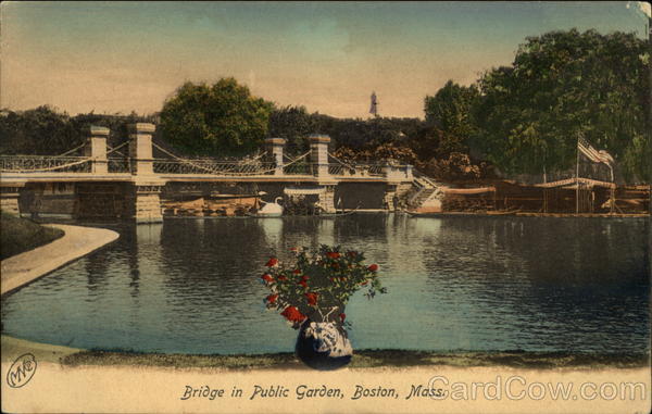 Bridge in Public Garden Boston Massachusetts