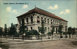 Public Library Building Postcard