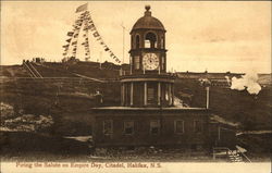 Firing the Salute on Empire Day - Citadel Postcard