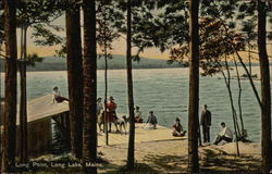 Long Point View, Long Lake Bridgton, ME Postcard Postcard