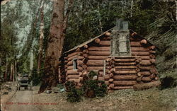 Miners' Cabin in the West Santa Cruz, CA Postcard Postcard