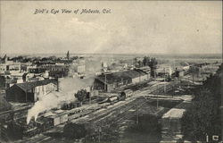 Bird's Eye Vies of City Postcard