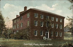 Memorial Hall Deerfield, MA Postcard Postcard