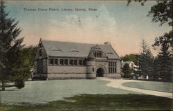 Thomas Crane Public Library Postcard