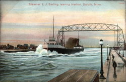 Steamer EJ Earling leaving Harbor Steamer EJ Earling leaving Harbor