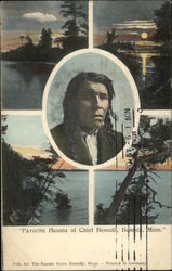 Favorite Haunts of Chief Bemidji Minnesota Postcard Postcard