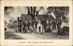 Home of J. Frank Buttrick (1780) Postcard