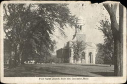 First Parish Church Lancaster, MA Postcard Postcard