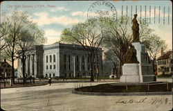 City Hall Square Lynn, MA Postcard Postcard