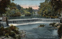 Wiley & Russell Dam and Falls Postcard