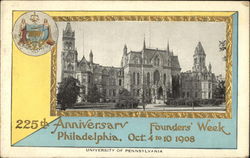 University of Pennsylvania - 225th Anniversary - Founder's Week Postcard