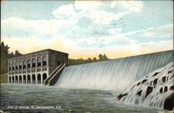 Dam on River Postcard