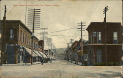 Main Street Looking East The Dalles, OR Postcard Postcard