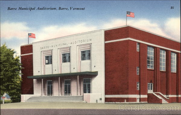 Barre Municipal Auditorium Vermont