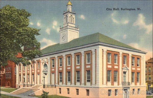 View of City Hall Burlington Vermont