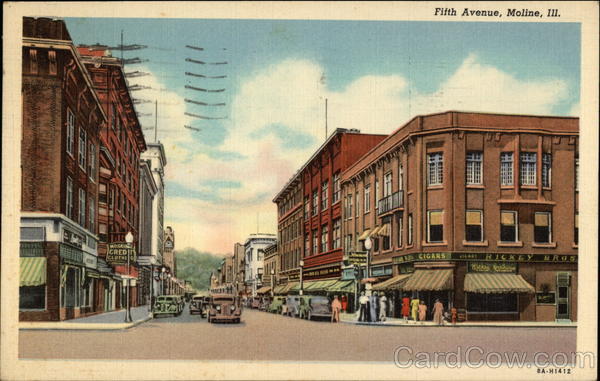 Fifth Avenue View Moline Illinois