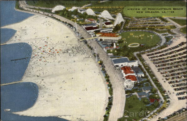 Airview of Ponchartrain Beach New Orleans Louisiana