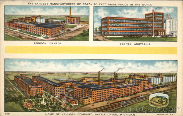 Home of the Kellogg Company Battle Creek Michigan