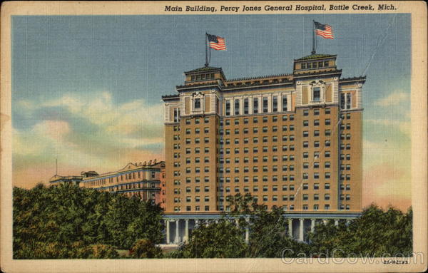 Main Building at Percy Jones General Hospital Battle Creek Michigan