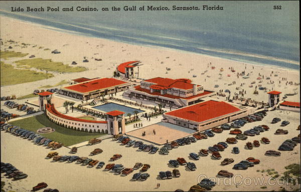 Lido Beach Pool and Casino on the Gulf of Mexico Sarasota Florida