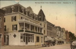 Spring Street from Waldmere Hotel Newton, NJ Postcard Postcard