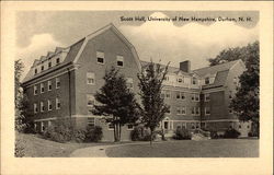 Scott Hall, University of New Hampshire Postcard