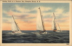 Gliding Sails on a Summer Sea Gliding Sails on a Summer Sea