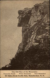 The Old Man of the Mountains Franconia Notch, NH Postcard Postcard