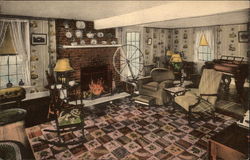 Living Room, Dorset Inn Vermont Postcard Postcard
