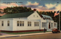 USO Club Burlington, VT Postcard Postcard