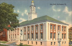 View of City Hall Burlington, VT Postcard Postcard