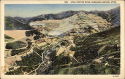 Utah Copper Mine Bingham Canyon, UT Postcard Postcard