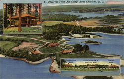 Observer Fresh Air Camp Charlotte, NC Postcard 