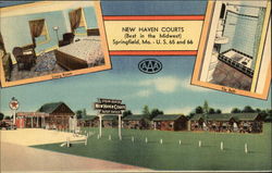 New Haven Courts Springfield, MO Postcard Postcard