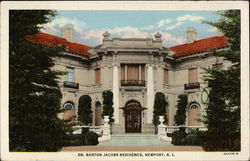 Dr. Barton Jacobs Residence Newport, RI Postcard Postcard