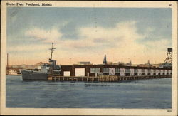 State Pier View Postcard