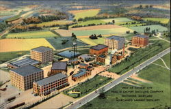 View of Calvert City, Home of Calvert Distilling Company, Maryland's Largest Distillery Postcard