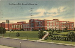 New Eastern High School Postcard