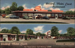 Waldorf Motor Court Postcard