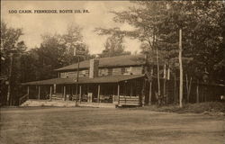 Log Cabin on Route 115 Postcard