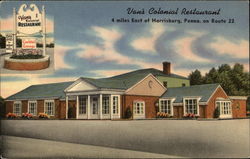 Van's Colonial Restaurant Harrisburg, PA Postcard Postcard