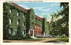 Friendly Hall, University of Oregon Postcard