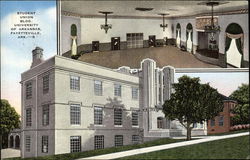 Student Union Building, University of Arkansas Fayetteville, AR Postcard 
