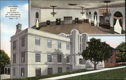 Student Union Building, University of Arkansas Postcard