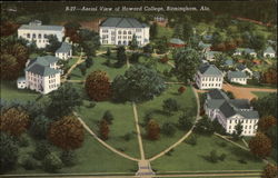 Aerial View of Howard College Postcard