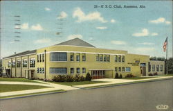 U.S.O. Club Anniston, AL Postcard Postcard