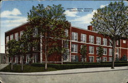 Central High School Postcard