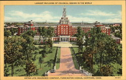 Aetna Life Insurance Company on Farmington Avenue Postcard