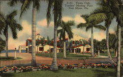 Town Club, Tourists' Meeting Place Postcard