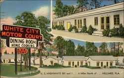 White City Motor Court Hilliard, FL Postcard Postcard